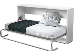 Cama Dobrável VENPRODIN Branco (Melamina - Compatível com o Colchão: 90x190 cm)