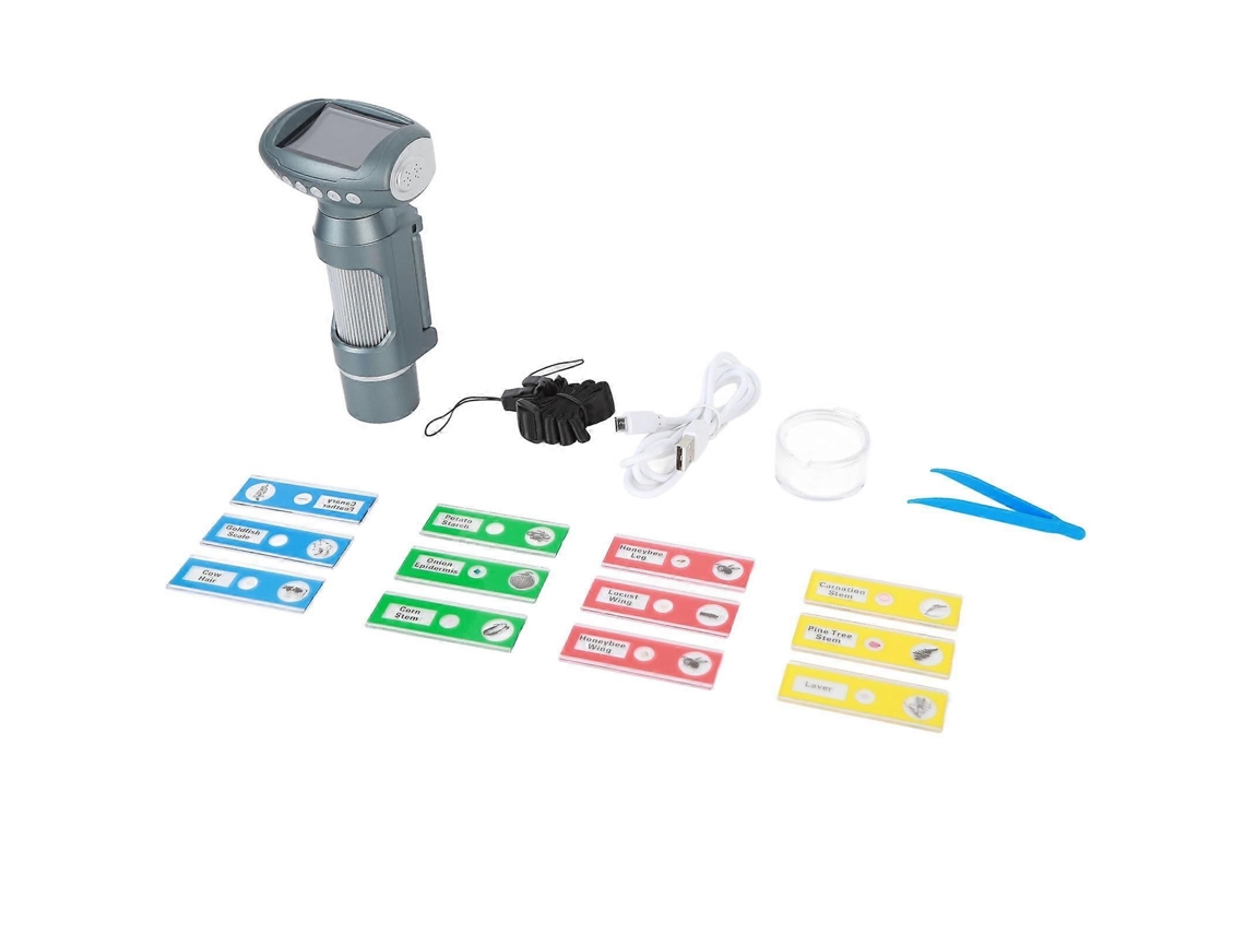 Kit Infantil 1080p Microscópio Digital Eletrônico Portátil Com Tela De 2 Polegadas Para Uso Externo