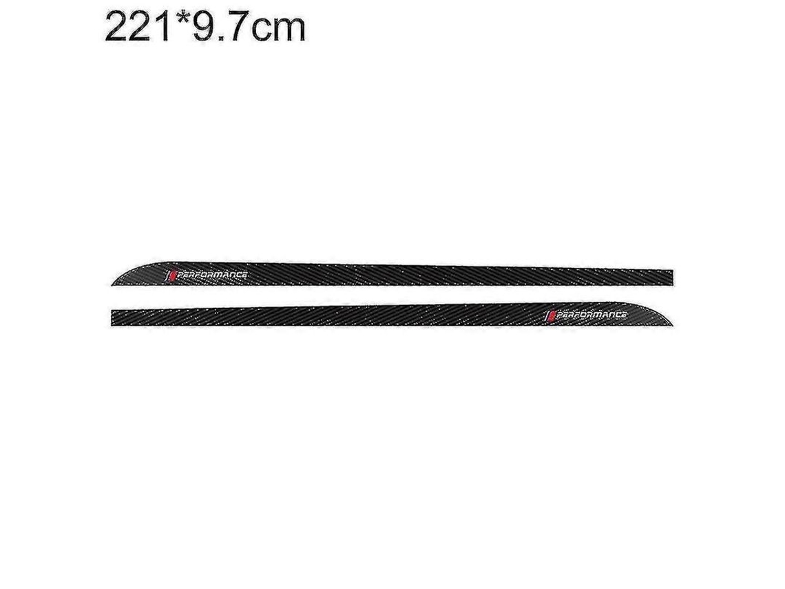 Adesivos De Aparência Lateral Em Fibra De Carbono Para Bmw Performance Badge Decal Sticker Sport 221 Cm X 9,7 Cm