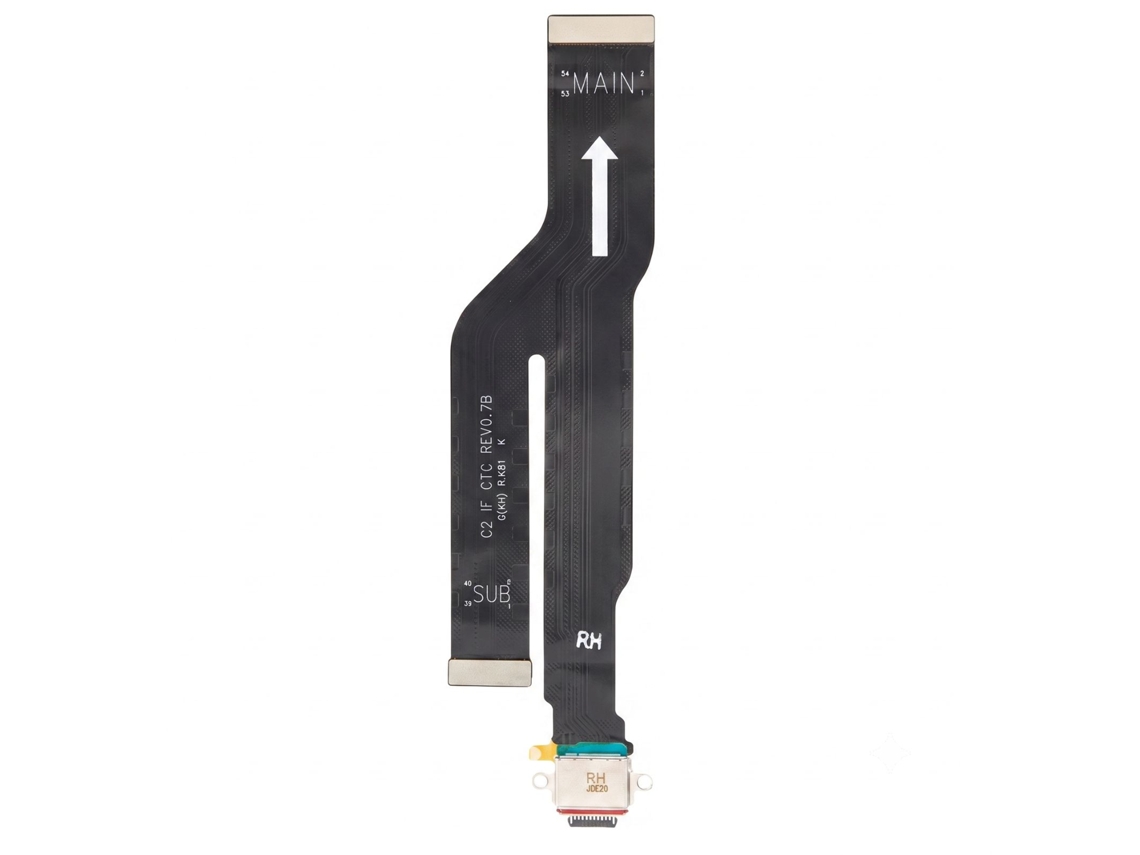 Cabo Flex Conector De Carga Para Galaxy Note 20 Ultra Original Desmontado