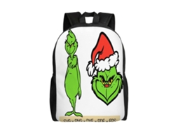 Mochila Estudantil Grinch, Leve E Durável, À Prova Dágua E Com Alça De Ombro Ajustável. Olysi Shop