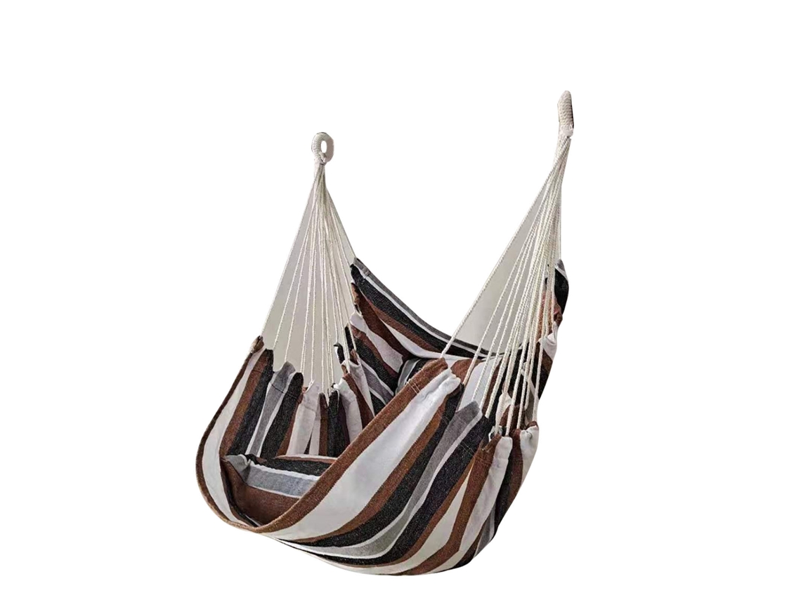 Poltrona de Balanço de Corda Marrom para Dormitório