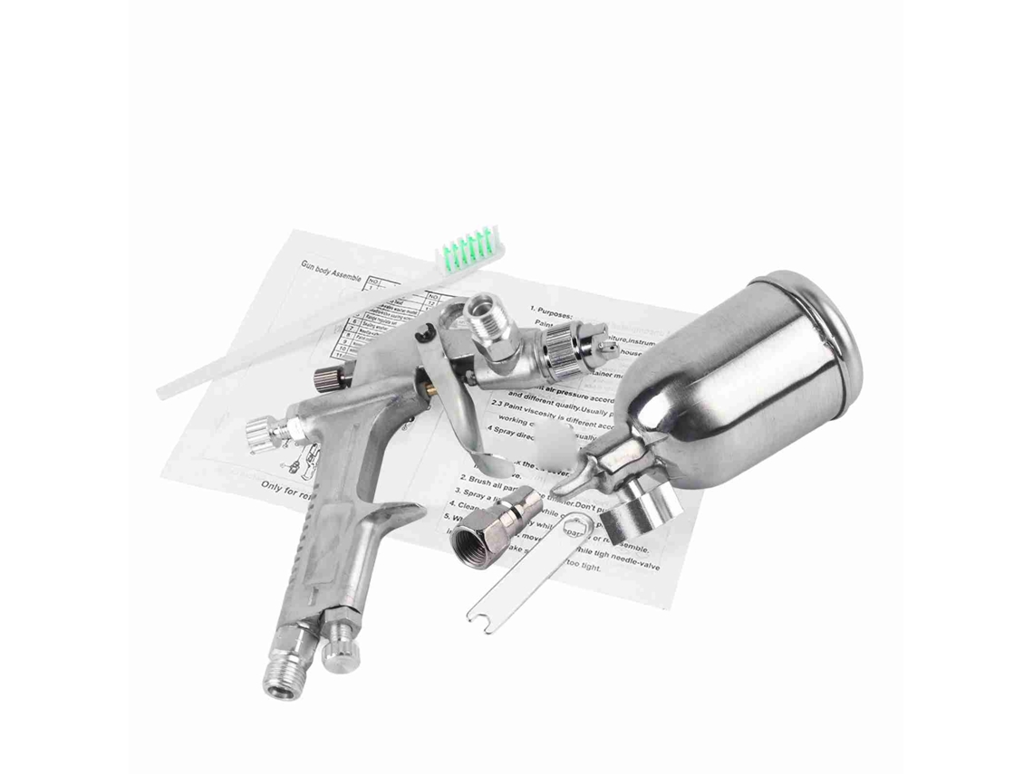 Pistola de pintura pneumática F-2, alimentação por gravidade, 0,5 mm, 125 ml