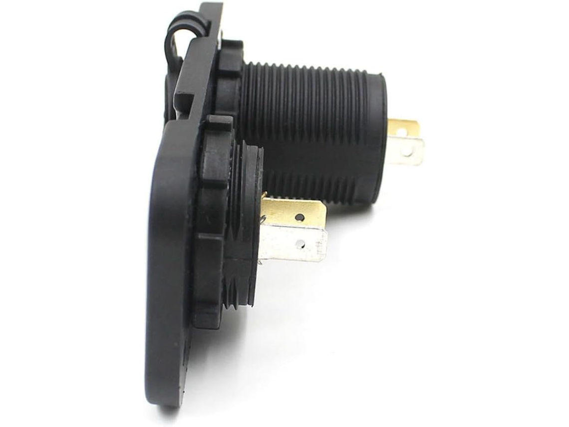 Carregador USB Duplo para veículos com testador de água e voltímetro digital LED.