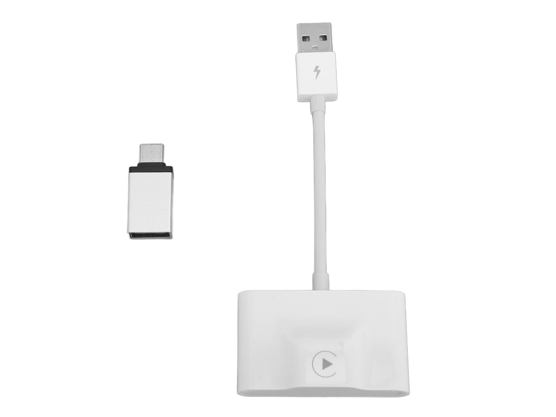 Adaptador Sem Fio Para Carro Plug And Play Converte Fio Para Sem Fio Compatível Com Iphone Ios 10+ Carros 2016+