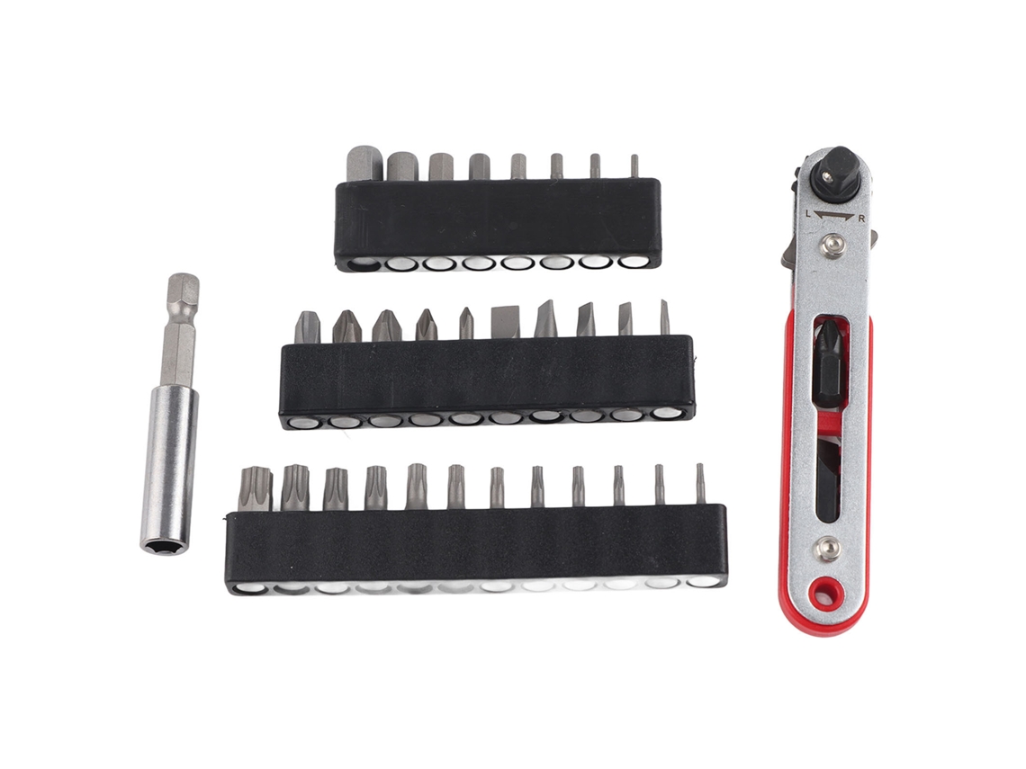 Conjunto De Ferramentas Com Chave De Rato, Chave De Socket E 30 Bits Torção Grande Crv