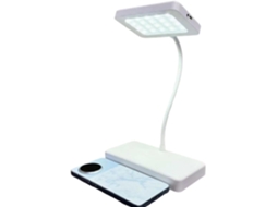 Luminária De Mesa – 20x 15x 20cm Elétrica Decorativa E Compacta Para Leitura, Com Lâmpada E Telefone Integrado