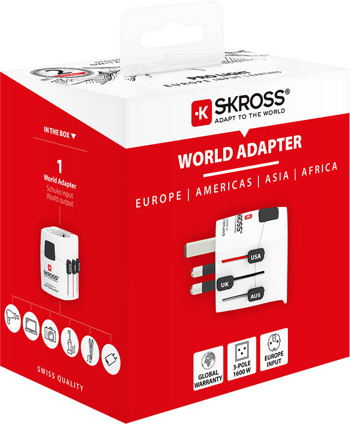 Adaptador de Viagem SKROSS Pro Light