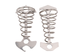 2 Peças de Fixador de Pneu, Tensor de Corda com Mola, para Camping AQUAFORGE