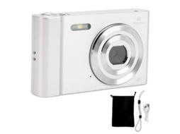 4k Digital Camera For Teens Kids 48mp 1080p Hd 2.4 Inch Ips Screen 16x Digital Zoom Pocket Compact Camera For Photography Travel Vlogging Silver