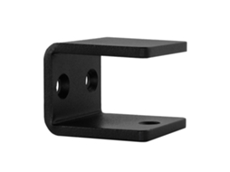 Suporte para Corrimão de Desenho Quadrado Preto IVOL
