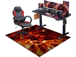 Tapete Cadeira Gamer Protetor Piso Escritório Antiderrapante 90 X 120 Cm Pisos Duros | Cadeiras