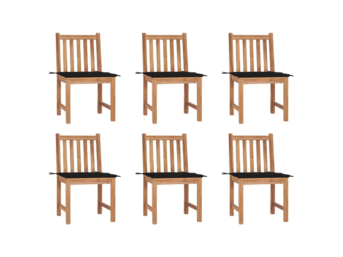 Garden Chair, Garden Chairs Vidaxl Preto Madeira (n/a)