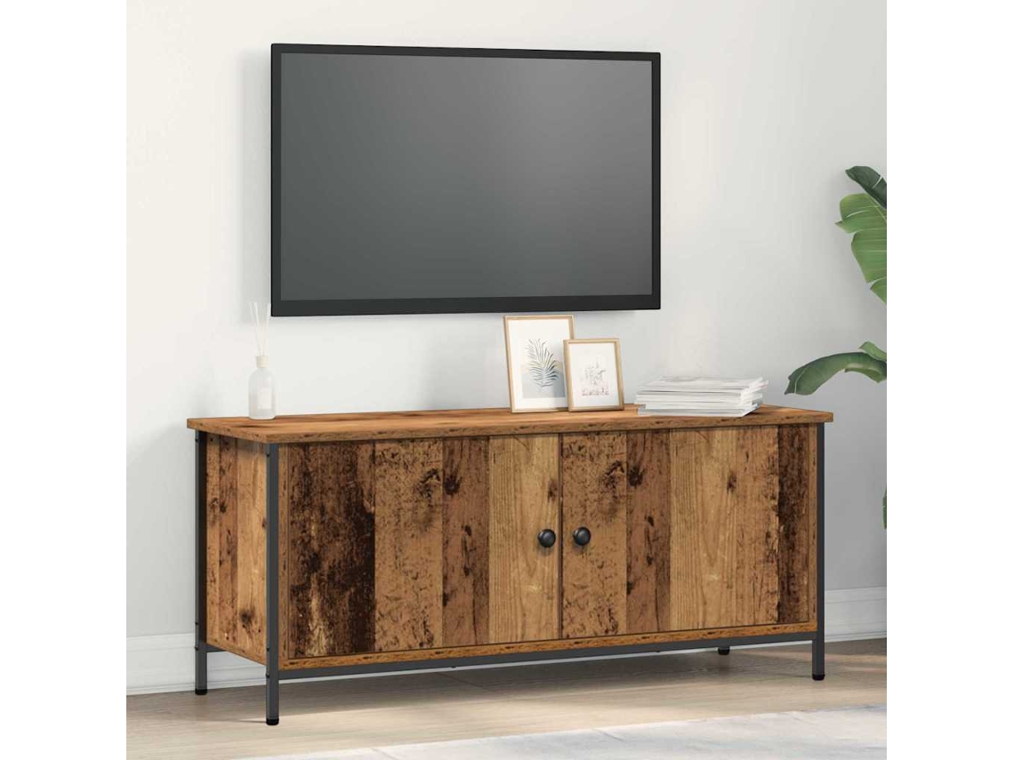 Vidaxl Gabinete para Tv Madeira Antiga 100 X 35 X 45 Cm