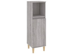 Bathroom Cabinet, Bathroom Cabinets Vidaxl Cinzeto Madeira Processada (n/a)