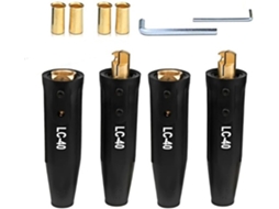 Conjunto De Conectores Rápidos Lc-40 Para Cabos De Soldagem Macho E Fêmea