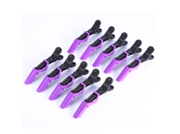 2026 10pcs Pinzas de Pelo Moradas para Salón Antideslizantes Pinzas de Peinado Accesorios de Pelo