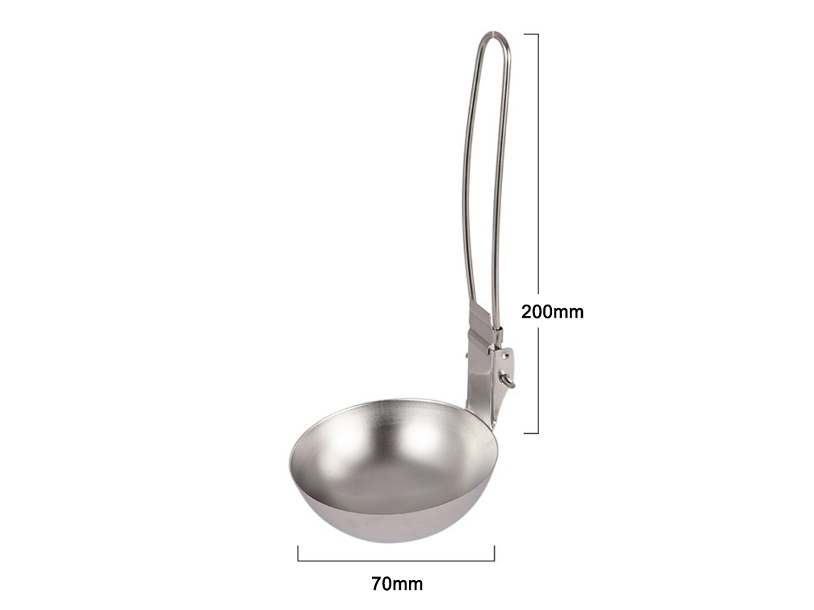 Colher Plegável Camping Aço Inox Outdoor