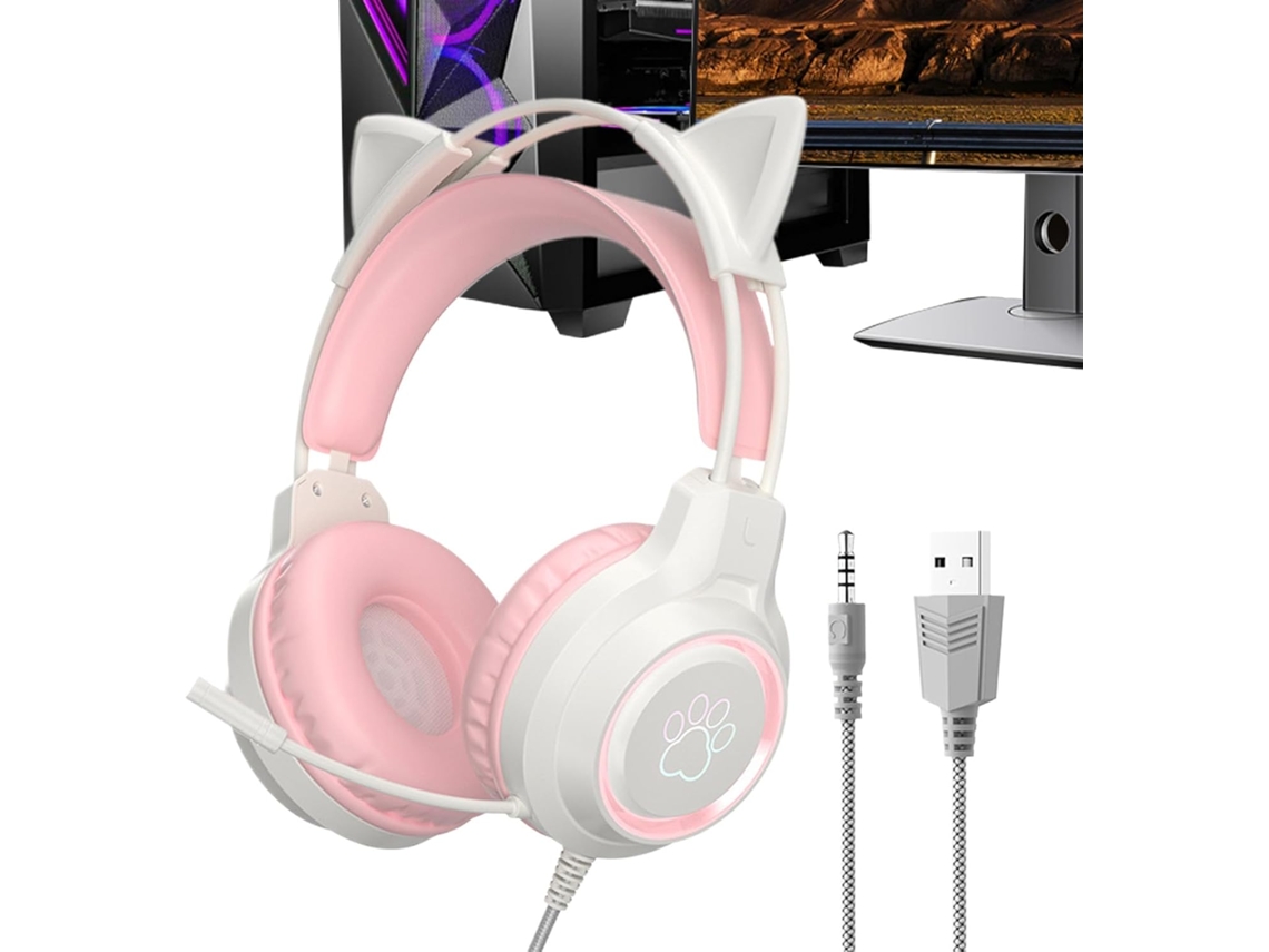 Fone de Ouvido para Computador com Cabo e Microfone com Cancelamento de Ruído. SFUSHOS