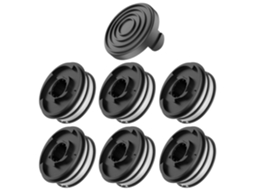 Para Cortador De Grama Einhell Rtv 400 Rtv 550 Rtv 550 1, 6 Bobinas, 1 Tampa, Peça De Reposição, 3405685 Tle-02-1