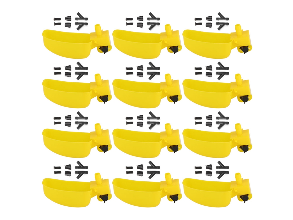 Bebedouro para Codornizes e Pombos Bowl Sistema de Água Aves Ferramentas Agrícolas 12pcs S/MARCA
