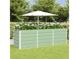 Vidaxl Floreira Verde 240 X 80 X 75 Cm Aço