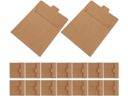 20 Pochetes Carrées Em Papel Kraft Para Convites Robustos E Resistentes, Lote De Envelopes Ecológicos Et