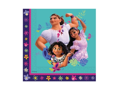 Guardanapos LIRAGRAM ESPAÑA Pacote De 20 Encantadores De Papel Disney 33 X 33 Cm