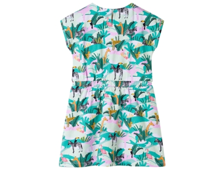 Vestido de Criança VIDAXL Menta Algodão Verde (116 cm)