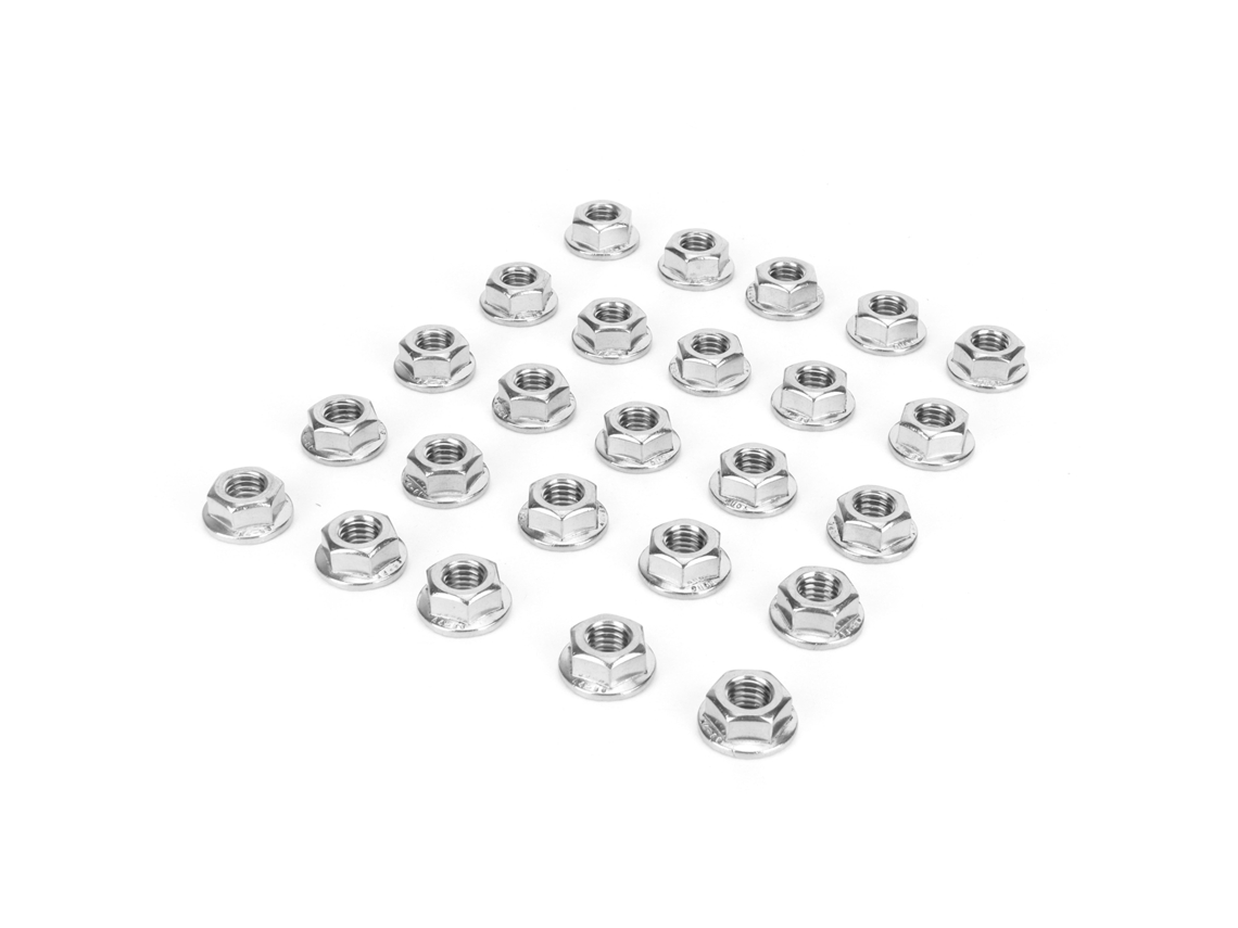 25 Flange de aço inoxidável resistente à corrosão Porcas Acessórios para fogão M8