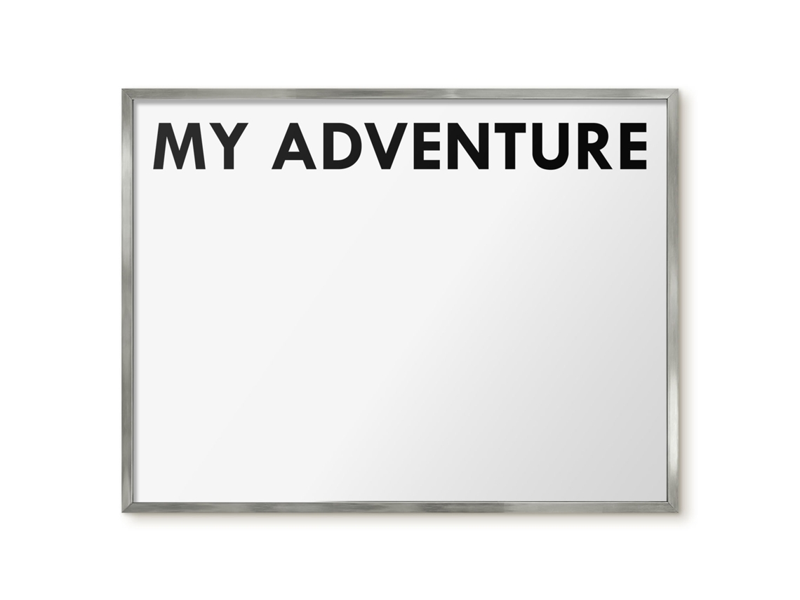 Magnetic Glass Board My Adventure For The Hall Espelharte (80x60 Cm)
