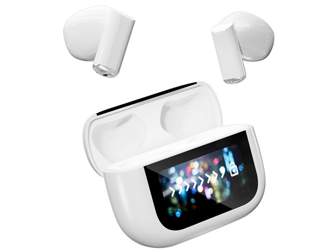 Fones de Ouvido Sem Fio Tws Bluetooth 5.4 para Iphone Android JIAPEI (branco)