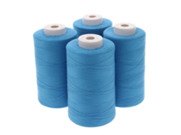 Conjunto de 4 fios de poliéster Dacor 120, 5.000 metros, cor 0073 Azul Mediterrâneo SEWFIL