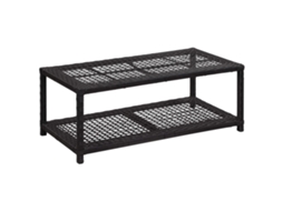 Vidaxl Banco Sapateira 80x40x30 Cm Vime Pe Preto