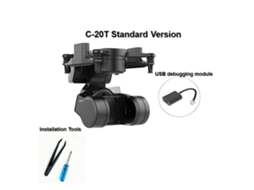 Versão Padrão Xf C 20t Gimbal Câmera Encaixe 19mm Dji O3/walksnail Moonlight Avatar Antivibração Drones Fpv Asa Fixa MDUG