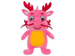 Laxiscreed Urso De Peluche Dragão Pequeno Cor-de-rosa 80cm Para Decoração Ou Presente