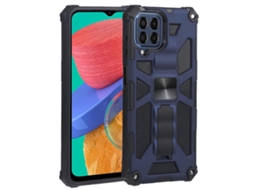 Capa Magnética De Tpu Pc À Prova De Choque Com Suporte Para Samsung Galaxy M33