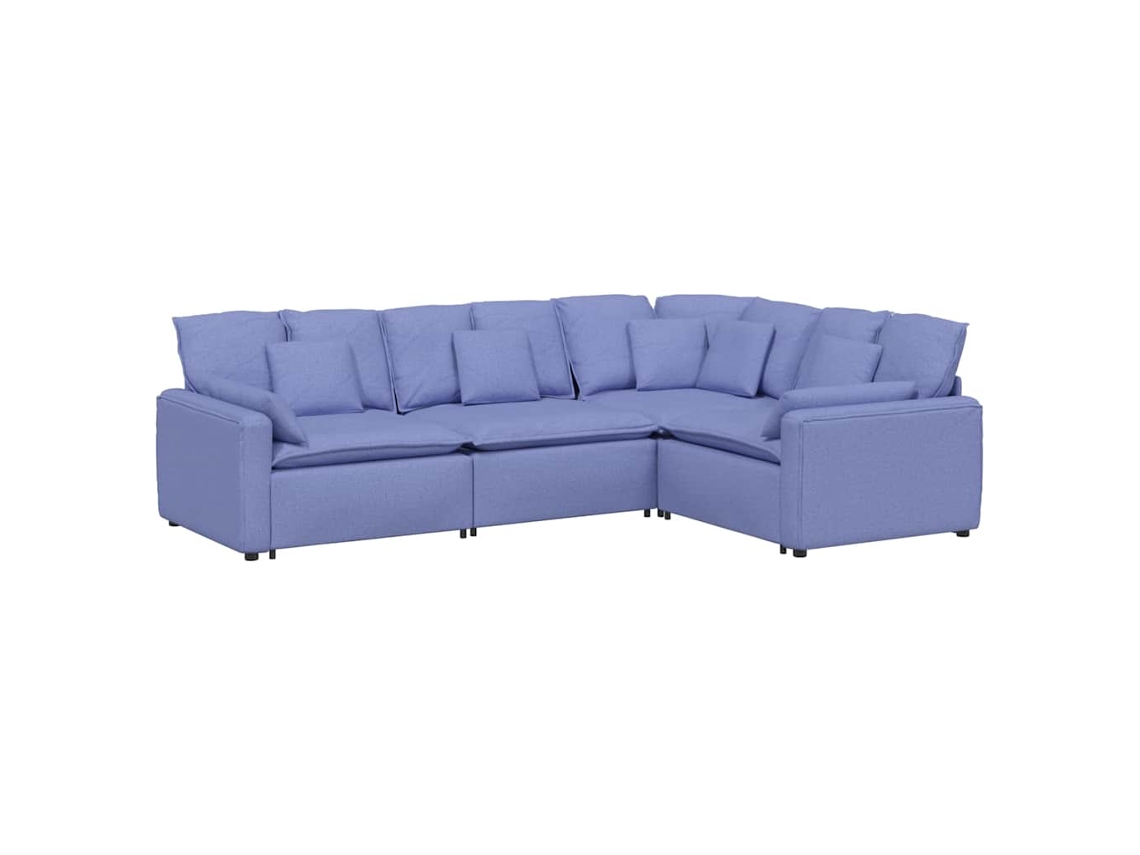 Modular Sofa, Modular Sofas Vidaxl Azul Tecido