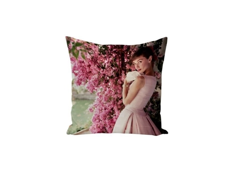Foto Capa de Almofada de Estrela Celebridade Audrey Hepburn Atriz Old Cinema Original 2 40X40Cm FABULOUS