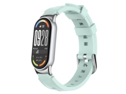 Bracelete para Xiaomi Band 9 Pro / 8 Pro Aço Inoxidável Textura de Escamas de Peixe Preta XIAOMOYU