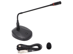 Microfone Usb Gooseneck com Placa de Som LAXISCREED
