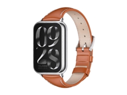 Pulseira Fina De Couro Mijobs Para Xiaomi Smart Band 9 Pro / 8 Pro
