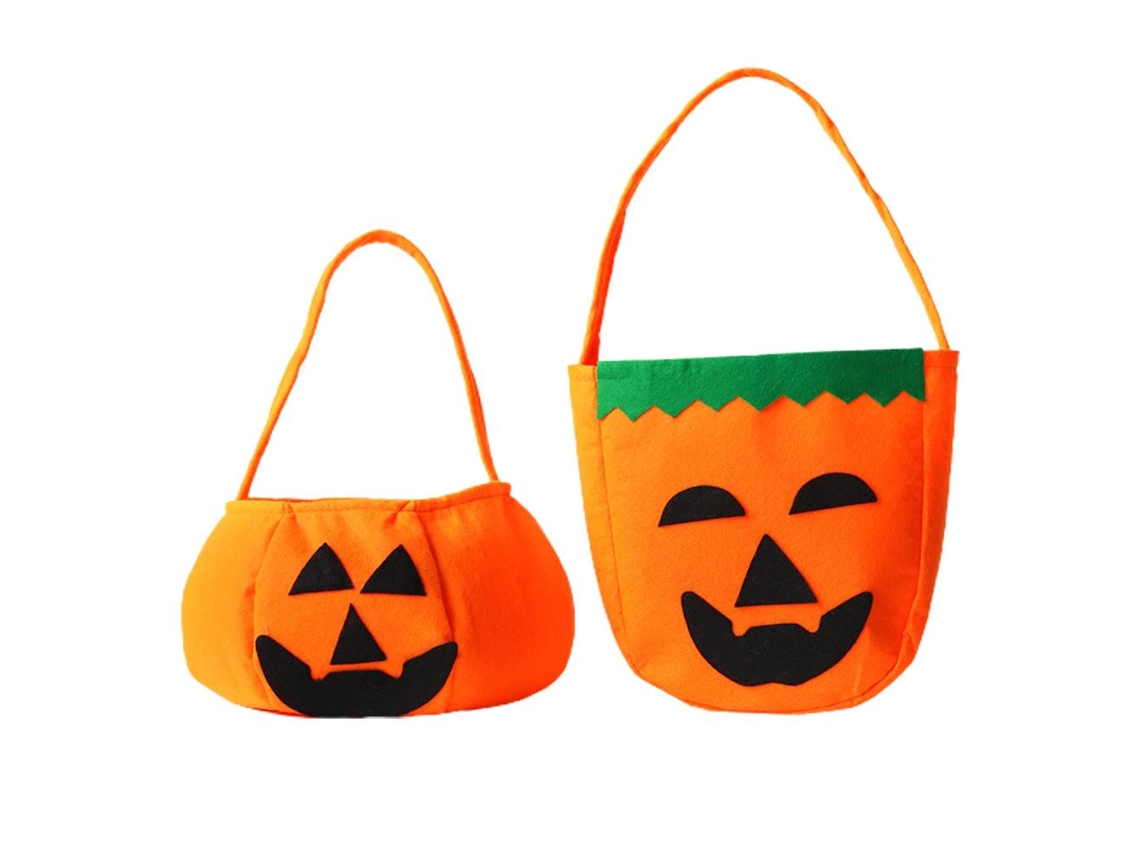 Sacola de Halloween 3d de Abóbora em Tnt para Doces, Bolsa de Mão LAXISCREED