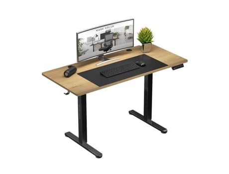 Escrivaninha Ajustável Mark Adler Leader 7.0, 120 X 60, Estrutura Elétrica, Ajuste De Altura, Ergonômica, Tela Lcd, Pc Gaming
