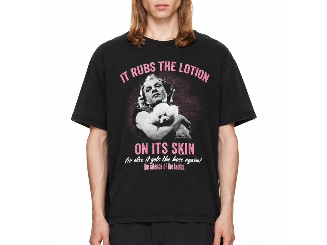 Rockinstone Silence Of The Lambs Movie Lotion Black Adult T-shirt Size:s