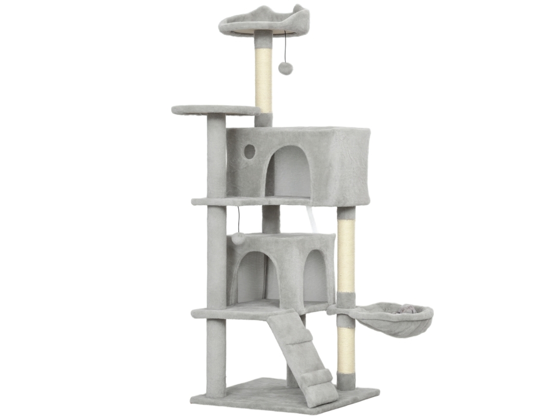 Torre 140cm Multinível Sisal Tocas e Rede VOLTEDGE