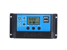 Controlador de carga solar Primerox 60A, dual USB, PWM, LCD, 12V/24V | S/MARCA