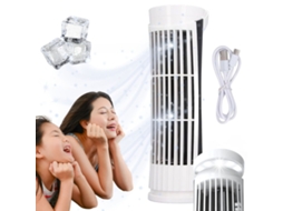 Mini Ventilador de Torre Usb com Luz Led e 2 Velocidades BRILVIBERA