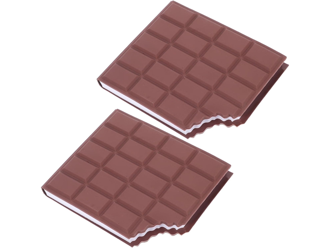 2 Peças Bloc-notes Parfumé Chocolat Notes Adhésives Fortes Carnet De Poche Créatif Pour Bureau Et Étudiant