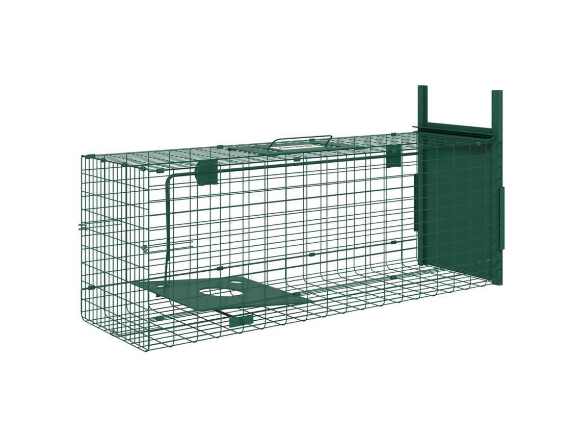 Gaiola De Armadilhas 1 Entrada Sol. 80l X 25l X 30h Cm Verde Escuro